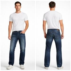 Diesel Larkee 0813Q Men’s Straight Leg Jeans Dark Wash Size 34    J1711